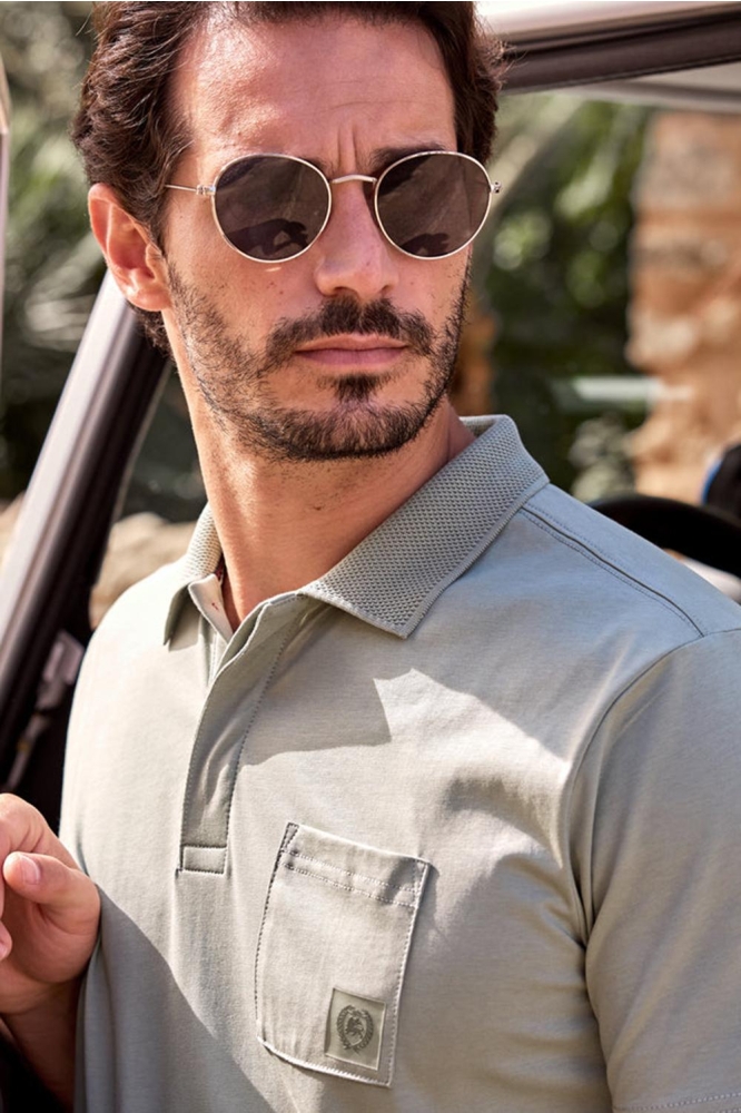 POLOSHIRT MET COOL EN DRY FUNCTIE 2553249 633 TINTED GREY